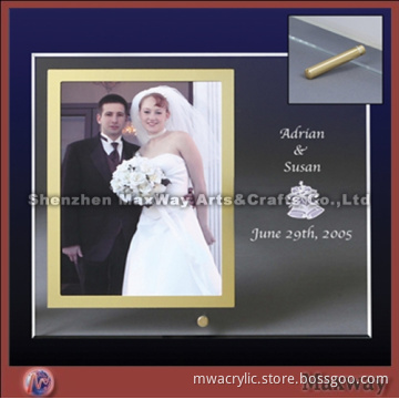 Clear Desk Top Wedding Acrylic Photo Frame